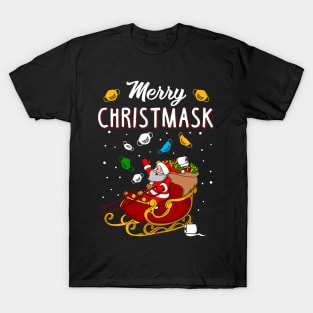 Merry Christmask. Funny Christmas Sweatshirt 2020. T-Shirt